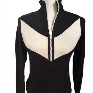 Zara Knit 1/2 zip long sleeve ski sweater
